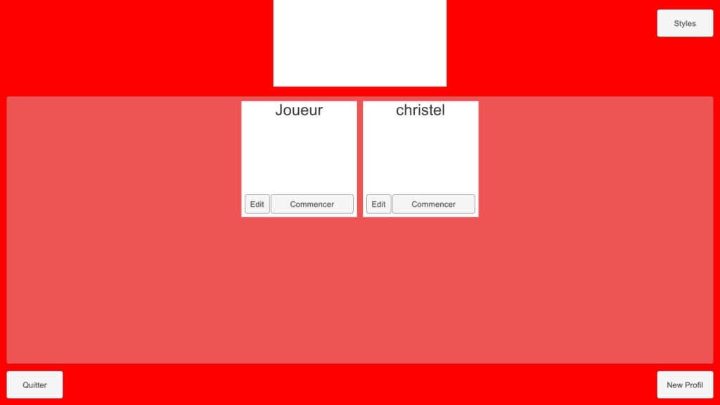 version 0.12 écran général