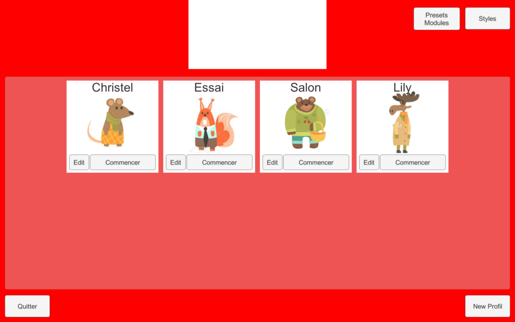 version 0.12 écran général bis