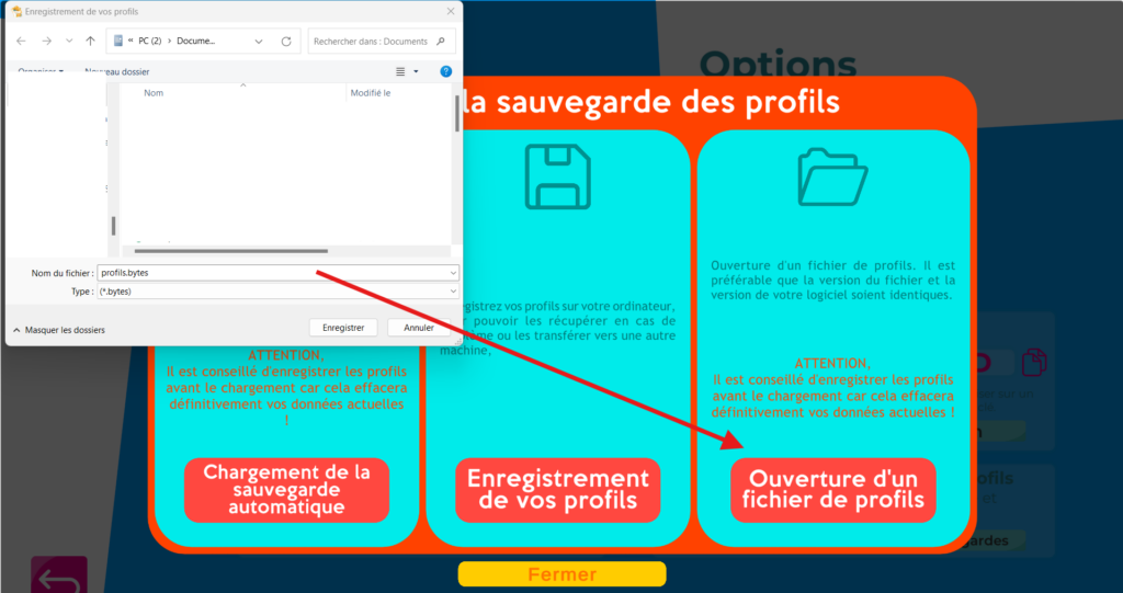 récupération des profils joueurs Facil'Ordys