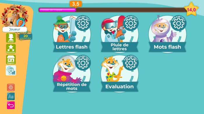 Ecran d'accueil logiciel Facil'Ordys