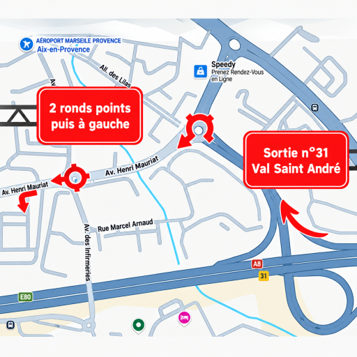 plan d'accès cabinet aix en provence