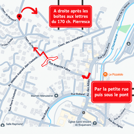 plan d'accès cabinet roquevaire